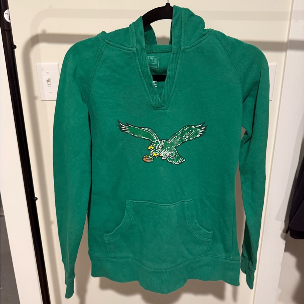 Green Hoodie with Philadelphia Eagles Logo